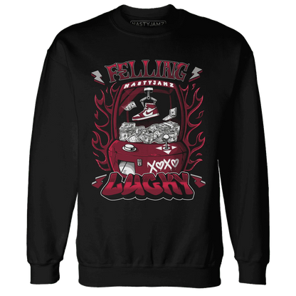 High-White-Team-Red-1s-Sweatshirt-Match-Feeling-Lucky