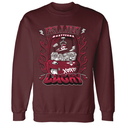 High-White-Team-Red-1s-Sweatshirt-Match-Feeling-Lucky