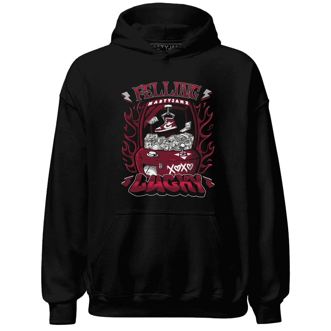 High-White-Team-Red-1s-Hoodie-Match-Feeling-Lucky