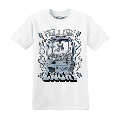 Mid-Diffused-Blue-Grey-1s-T-Shirt-Match-Feeling-Lucky