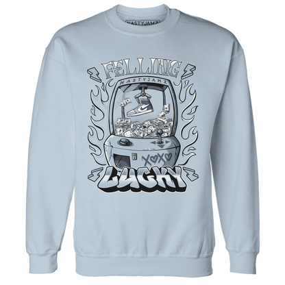 Mid-Diffused-Blue-Grey-1s-Sweatshirt-Match-Feeling-Lucky
