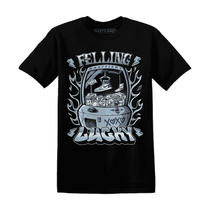 Mid-Diffused-Blue-Grey-1s-T-Shirt-Match-Feeling-Lucky