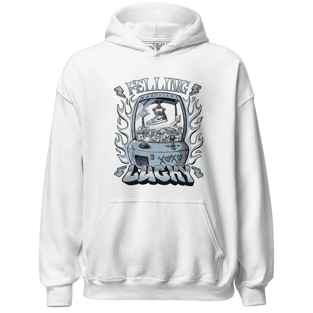 Mid-Diffused-Blue-Grey-1s-Hoodie-Match-Feeling-Lucky