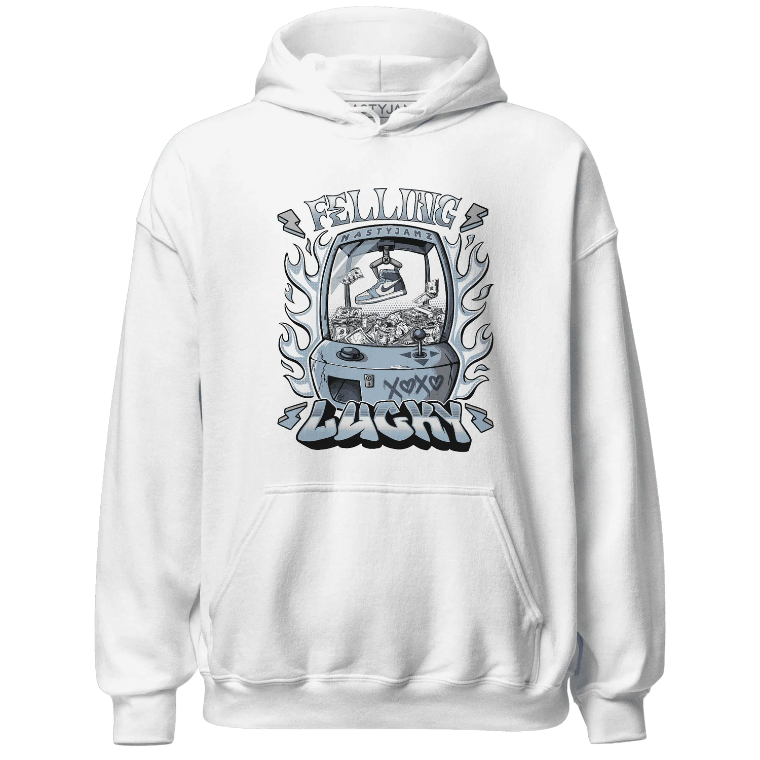 Mid-Diffused-Blue-Grey-1s-Hoodie-Match-Feeling-Lucky