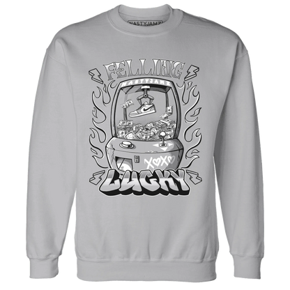 Wolf-Grey-1s-Sweatshirt-Match-Feeling-Lucky
