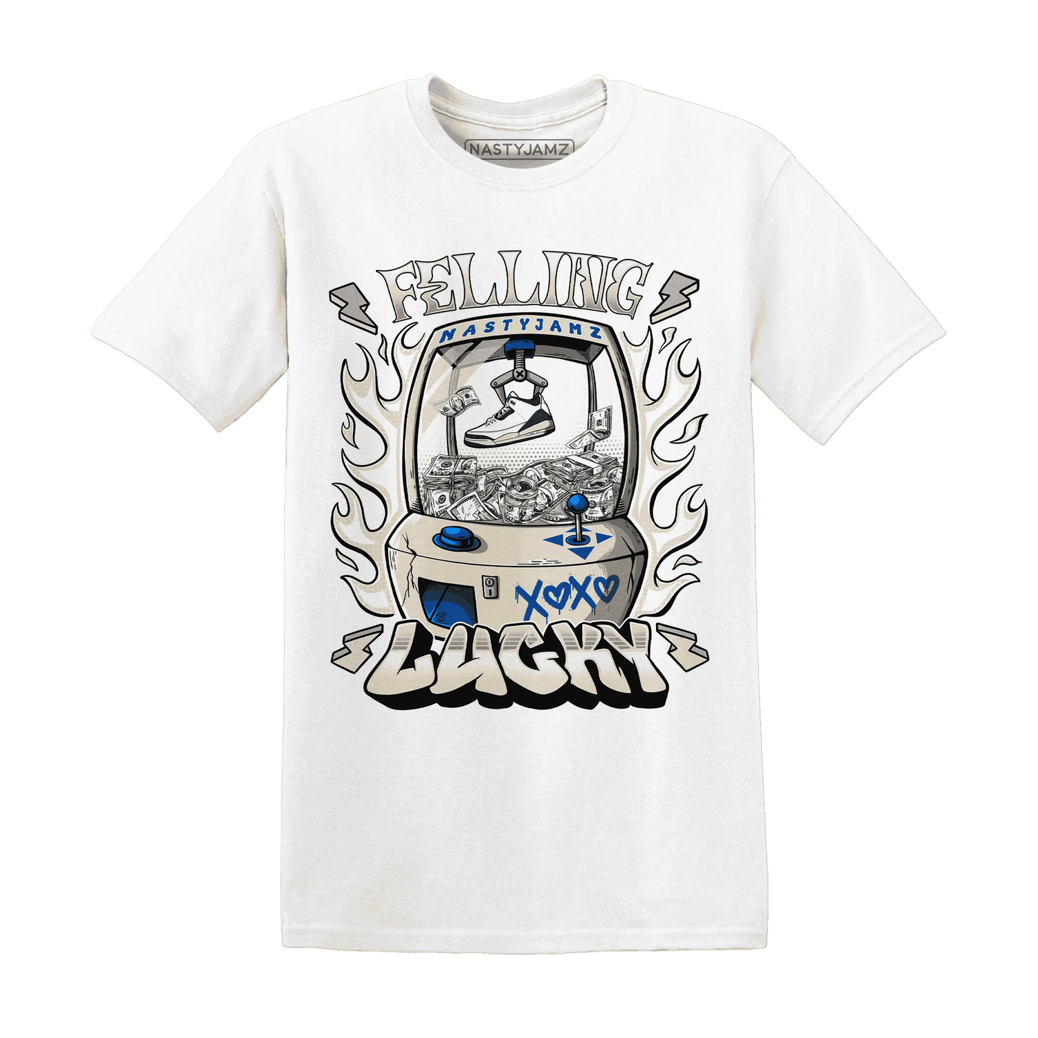 Quaiii-54-3s-T-Shirt-Match-Feeling-Lucky