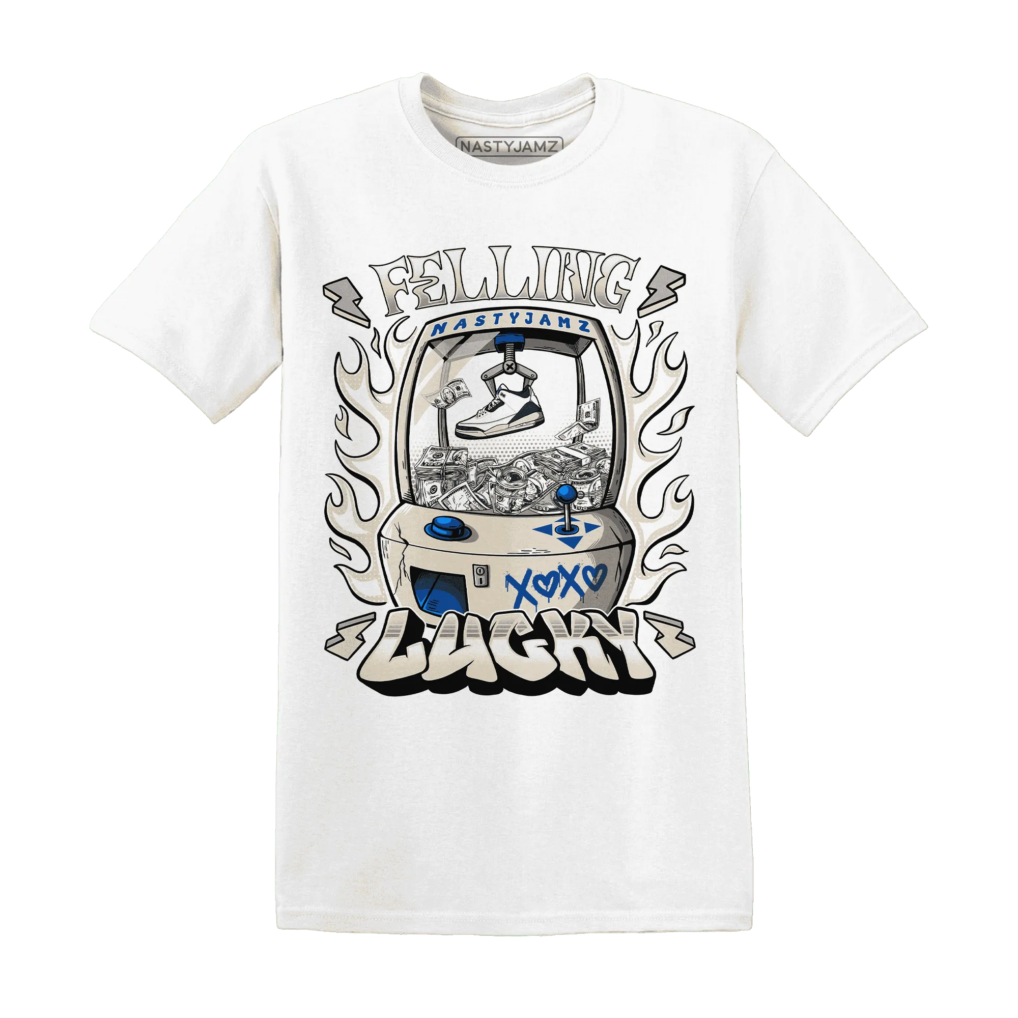 Quaiii-54-3s-T-Shirt-Match-Feeling-Lucky