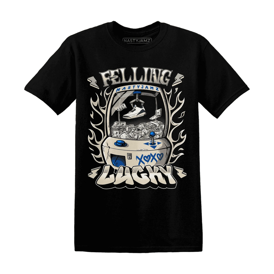 Quaiii-54-3s-T-Shirt-Match-Feeling-Lucky