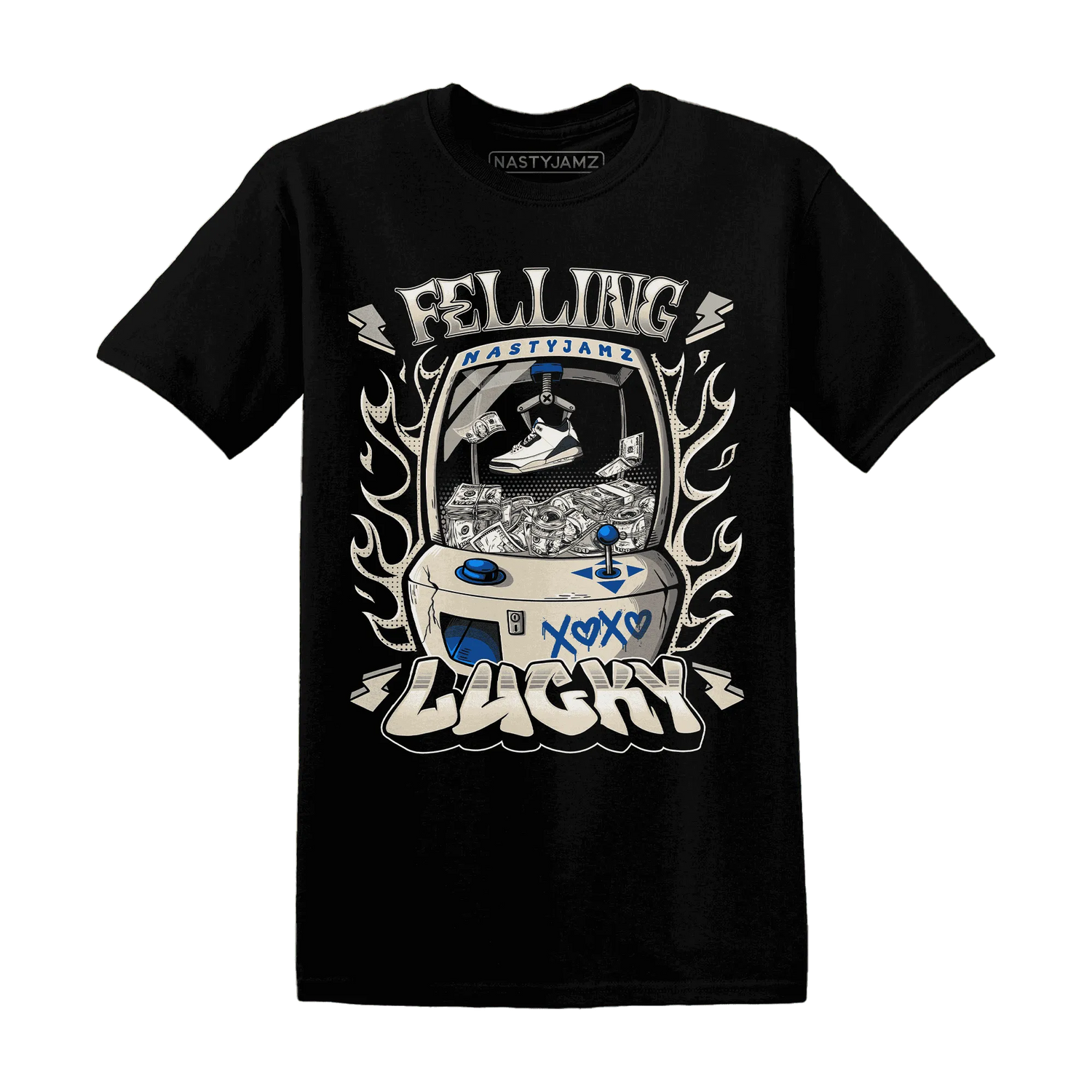 Quaiii-54-3s-T-Shirt-Match-Feeling-Lucky