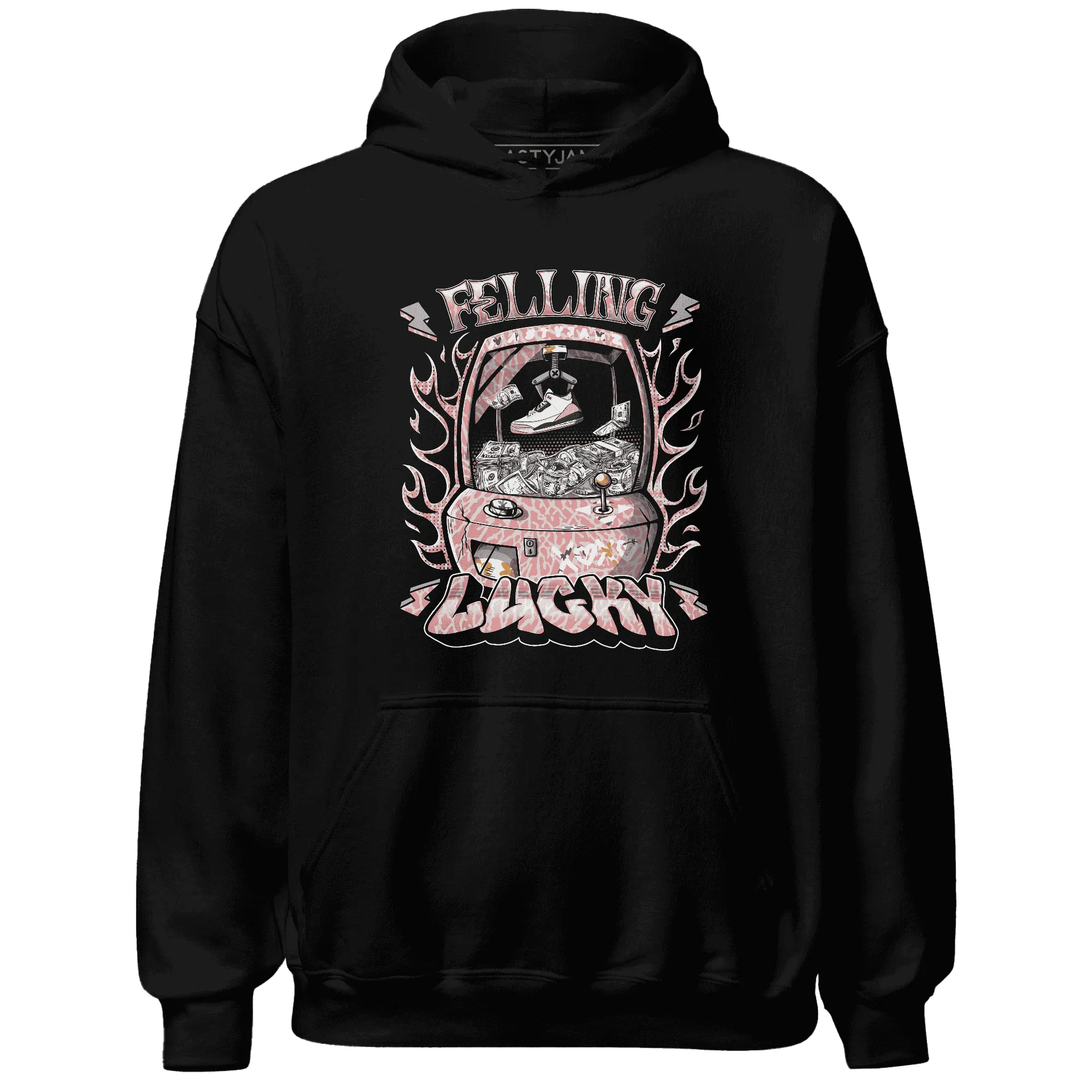 Red-Stardust-3s-Hoodie-Match-Feeling-Lucky