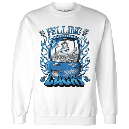 Industrial-Blue-4s-Sweatshirt-Match-Feeling-Lucky