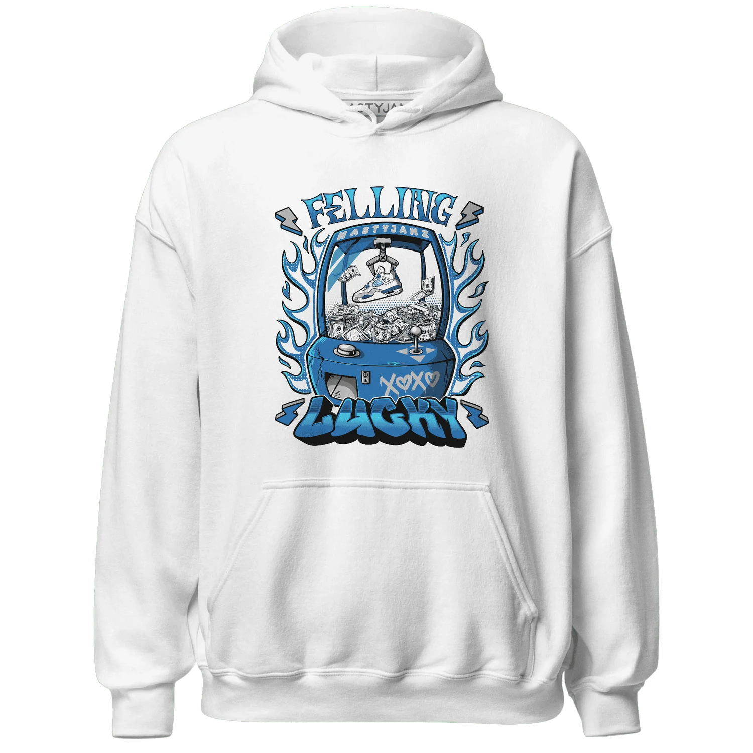 Industrial-Blue-4s-Hoodie-Match-Feeling-Lucky