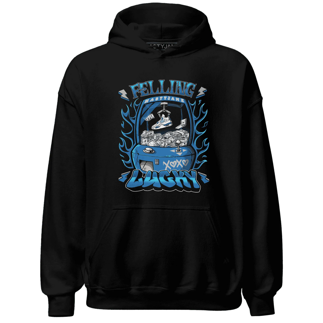 Industrial-Blue-4s-Hoodie-Match-Feeling-Lucky