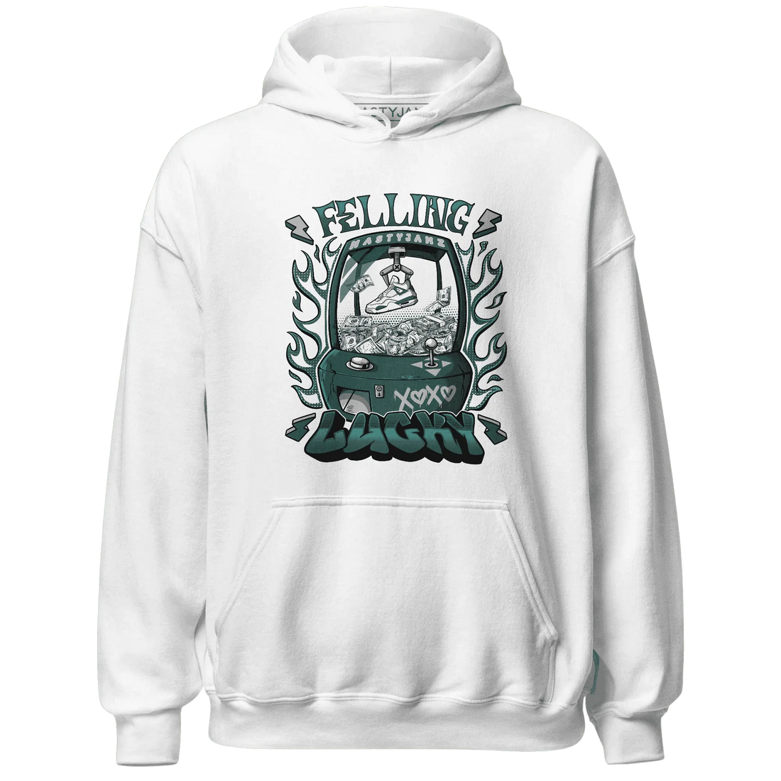 Oxidized-Green-4s-Hoodie-Match-Feeling-Lucky