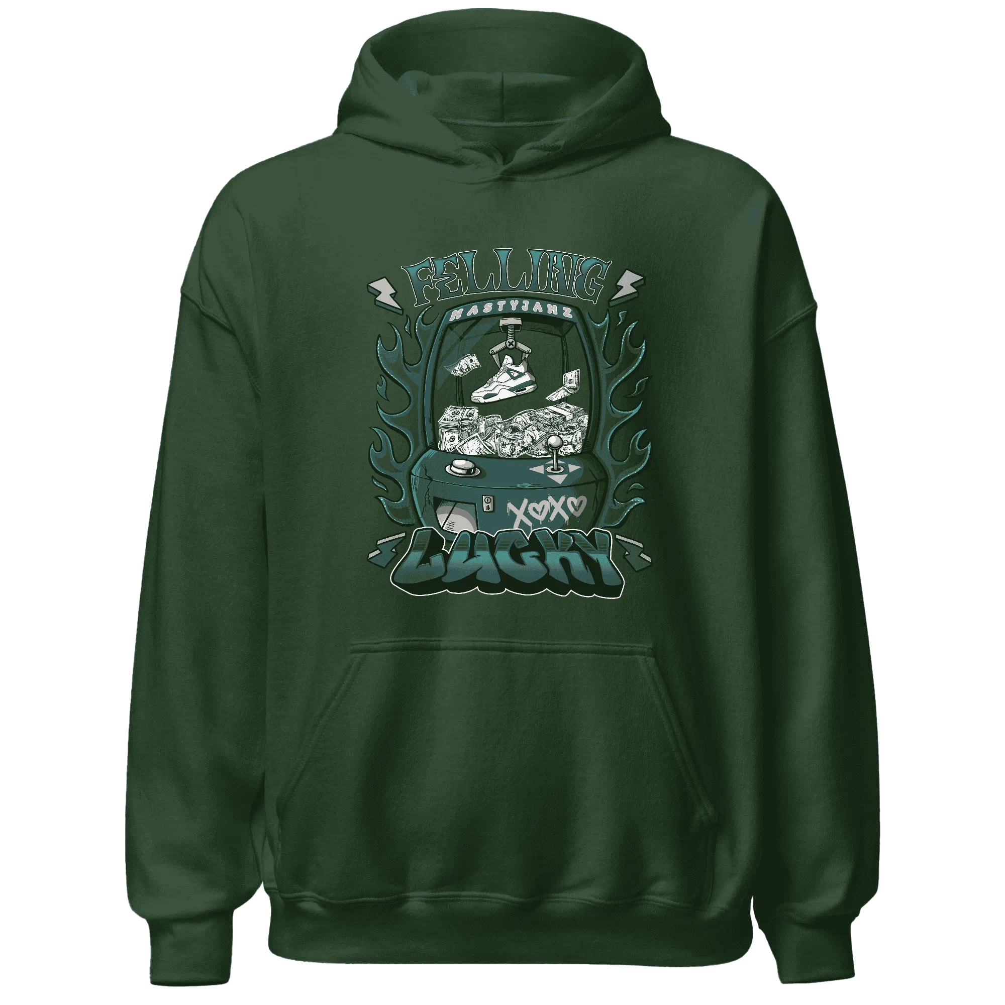 Oxidized-Green-4s-Hoodie-Match-Feeling-Lucky
