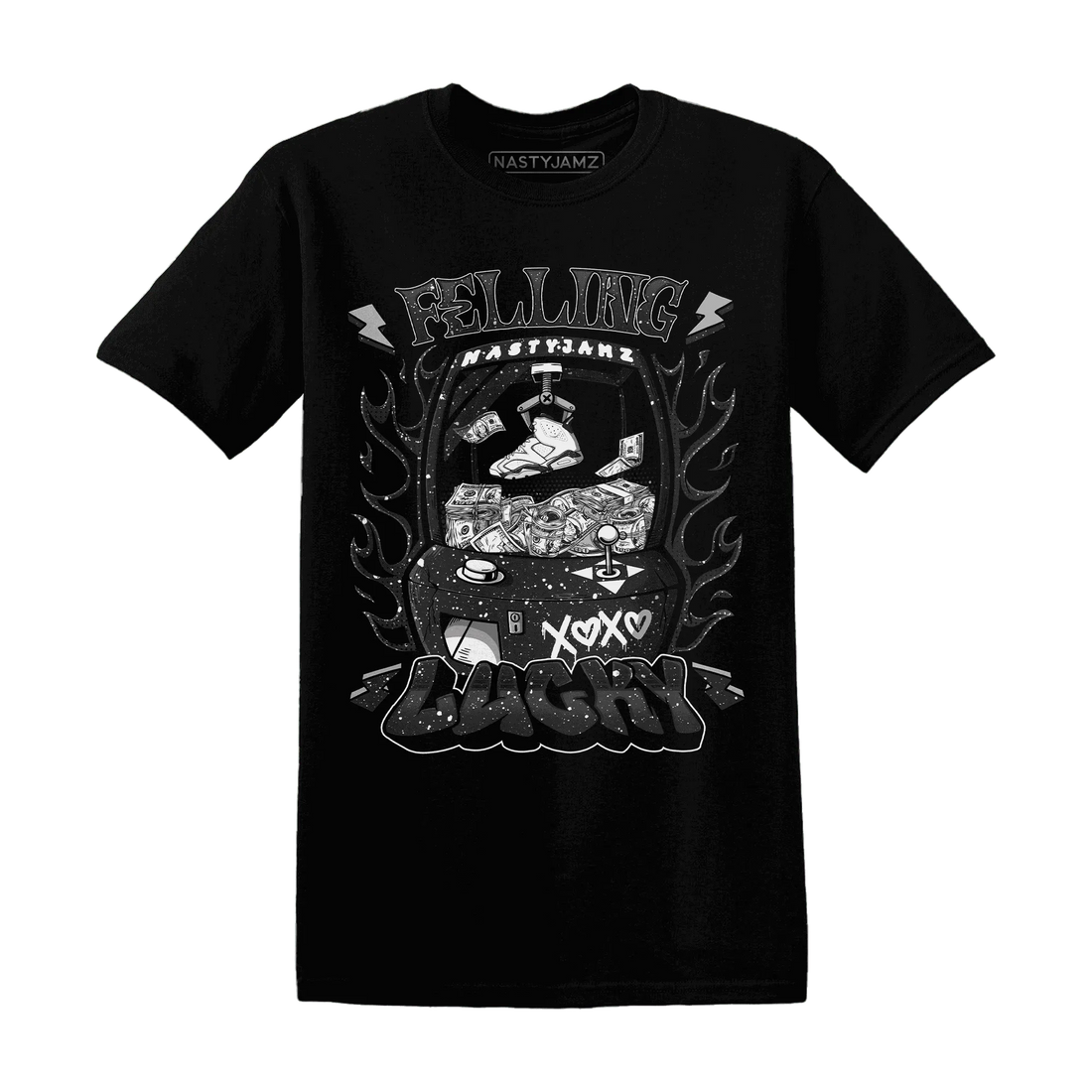 Reverse-Oreo-6s-T-Shirt-Match-Feeling-Lucky