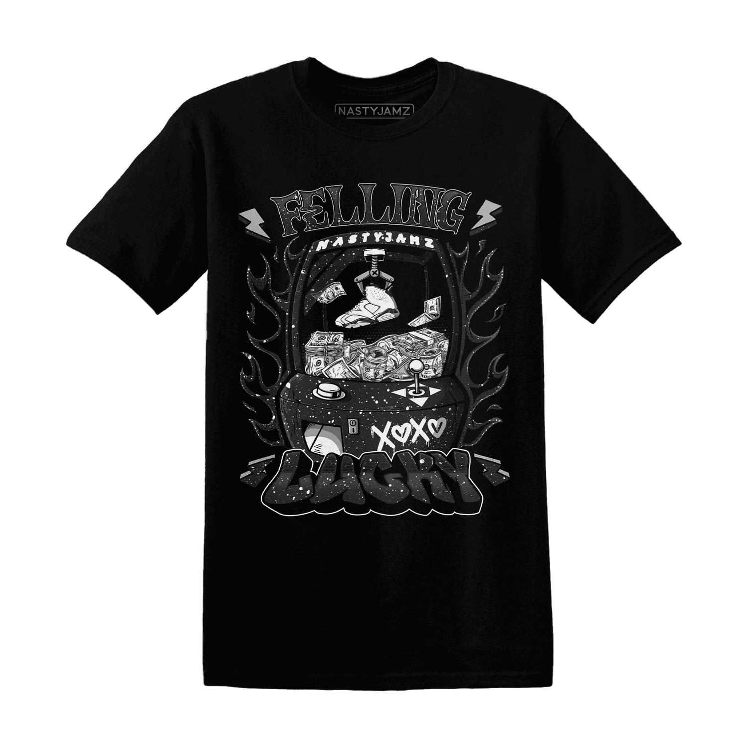 Reverse-Oreo-6s-T-Shirt-Match-Feeling-Lucky