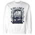 White-Navy-6s-Sweatshirt-Match-Feeling-Lucky