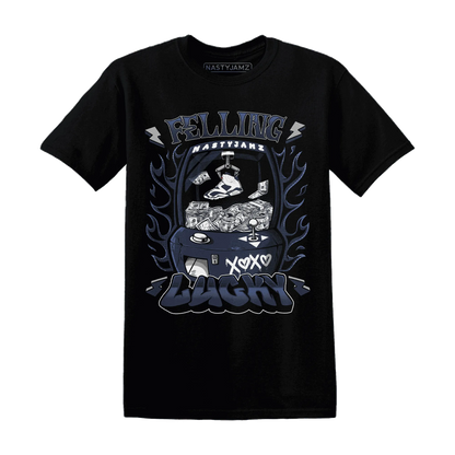 White-Navy-6s-T-Shirt-Match-Feeling-Lucky