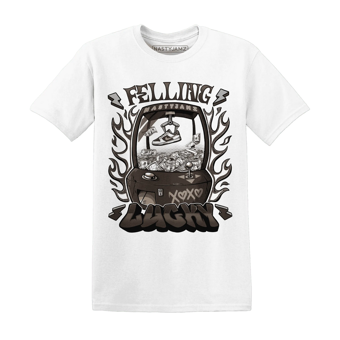 Dunk-Low-Baroque-Brown-T-Shirt-Match-Feeling-Lucky