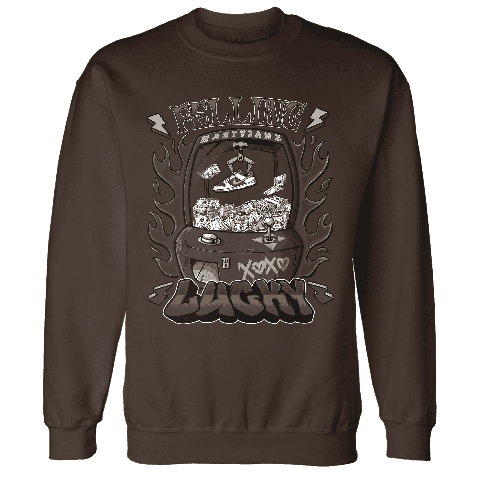 Dunk-Low-Baroque-Brown-Sweatshirt-Match-Feeling-Lucky