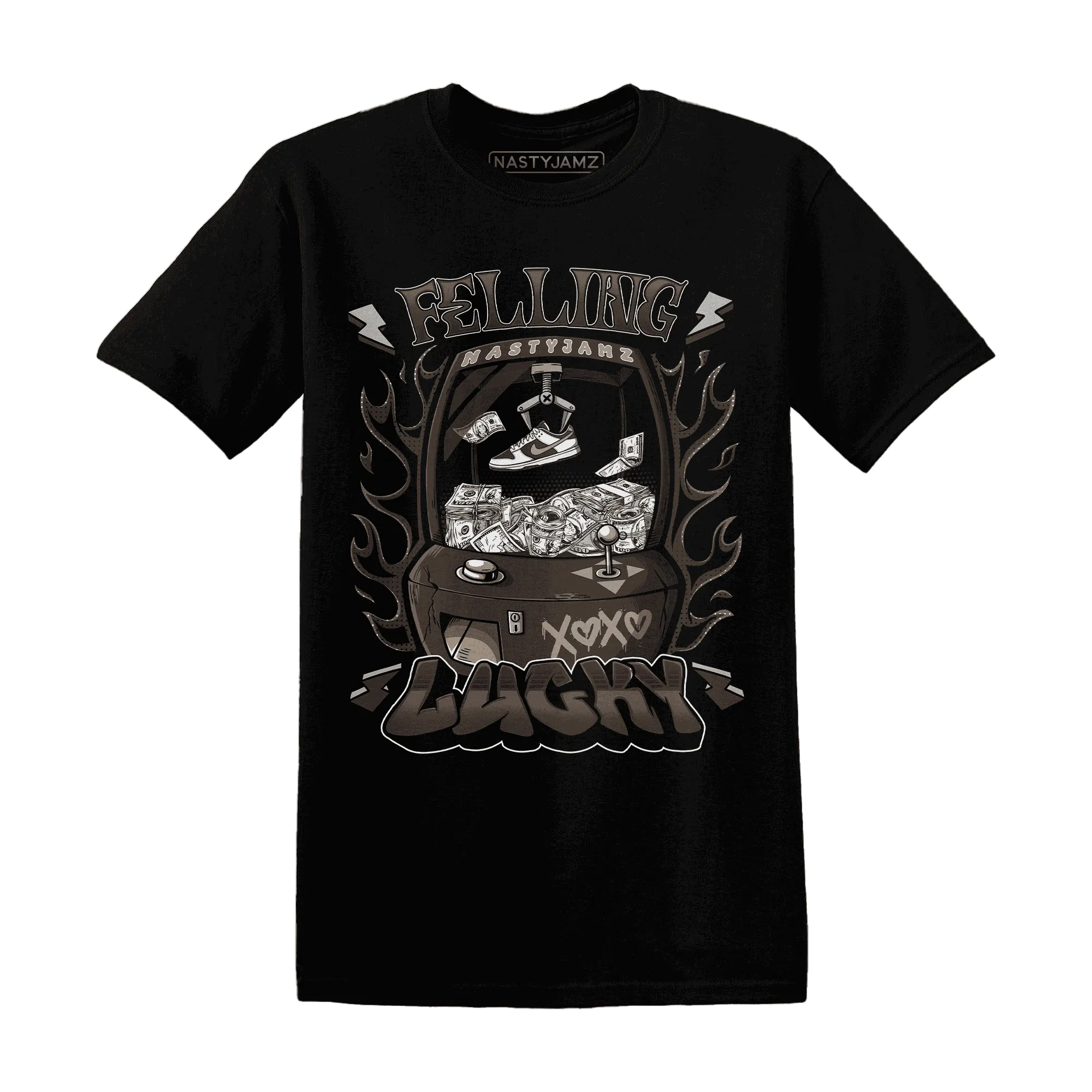 Dunk-Low-Baroque-Brown-T-Shirt-Match-Feeling-Lucky