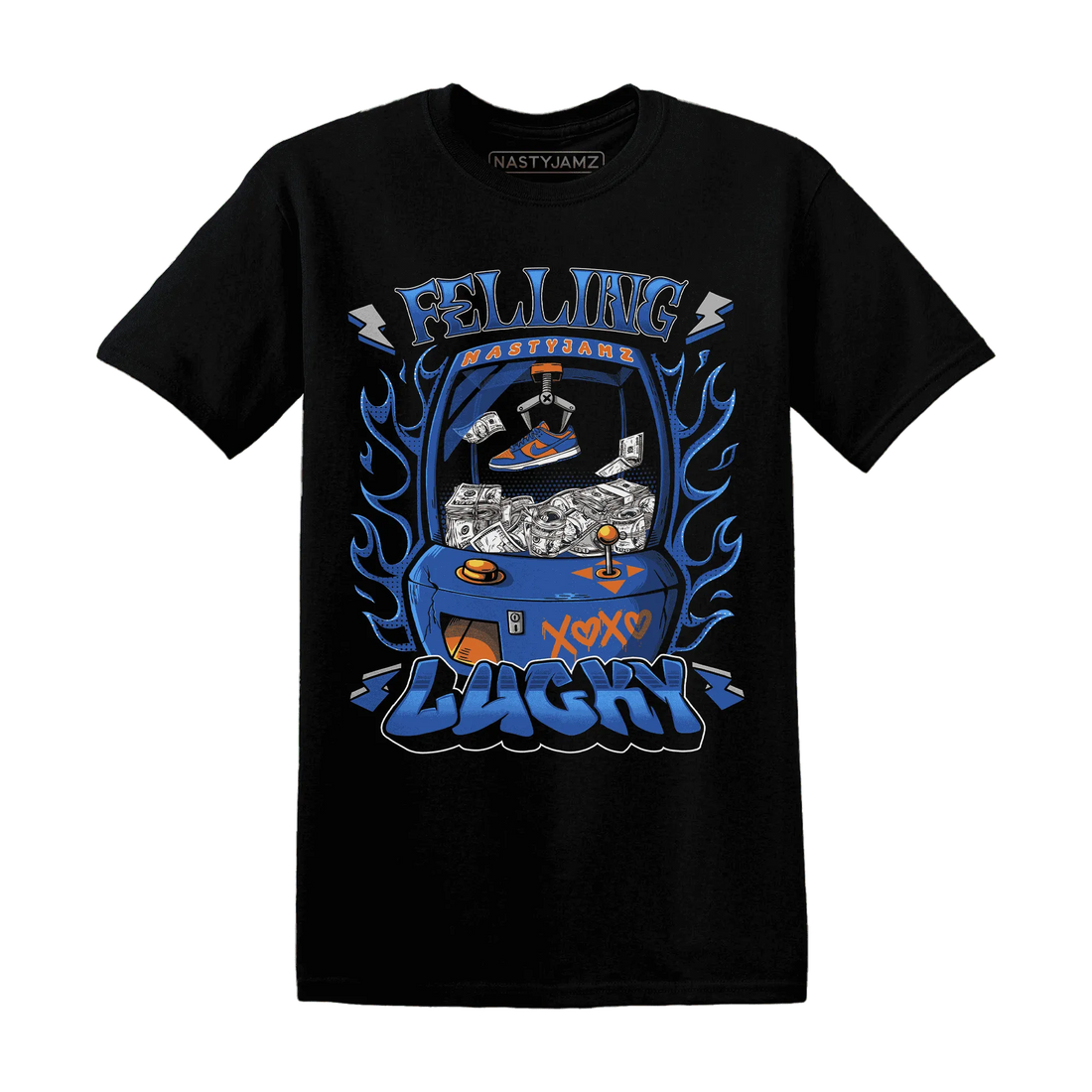 Dunk-Low-Knicks-T-Shirt-Match-Feeling-Lucky