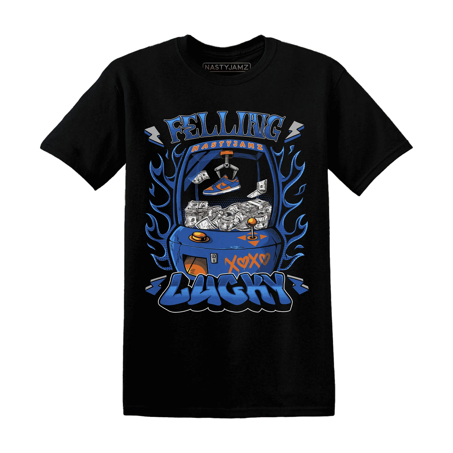 Dunk-Low-Knicks-T-Shirt-Match-Feeling-Lucky