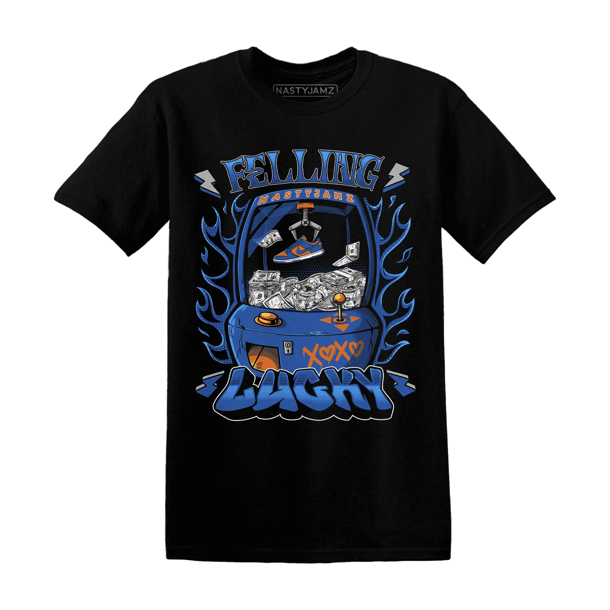 Dunk-Low-Knicks-T-Shirt-Match-Feeling-Lucky