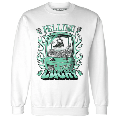 Green-Glow-3s-Sweatshirt-Match-Feeling-Lucky