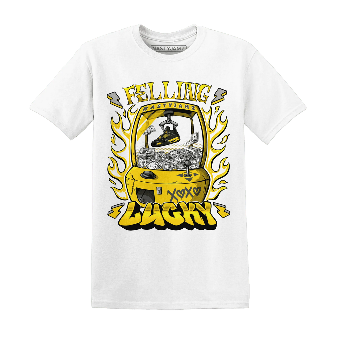 Thunder-4s-T-Shirt-Match-Feeling-Lucky