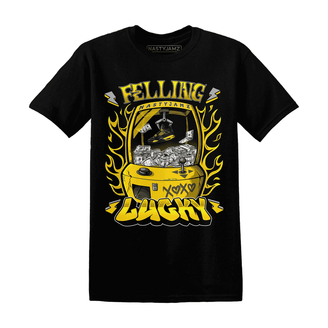 Thunder-4s-T-Shirt-Match-Feeling-Lucky