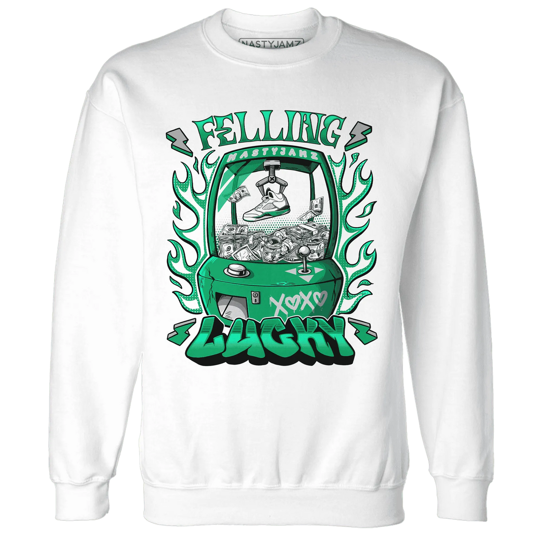 Lucky-Green-5s-Sweatshirt-Match-Feeling-Lucky
