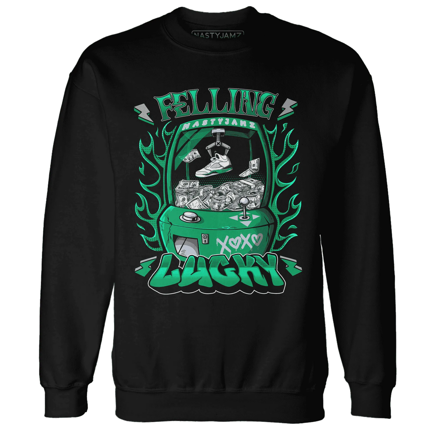 Lucky-Green-5s-Sweatshirt-Match-Feeling-Lucky