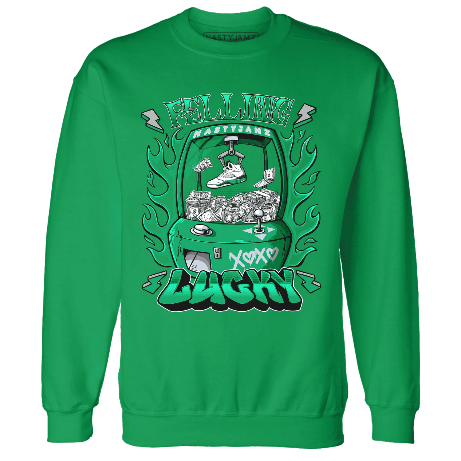 Lucky-Green-5s-Sweatshirt-Match-Feeling-Lucky