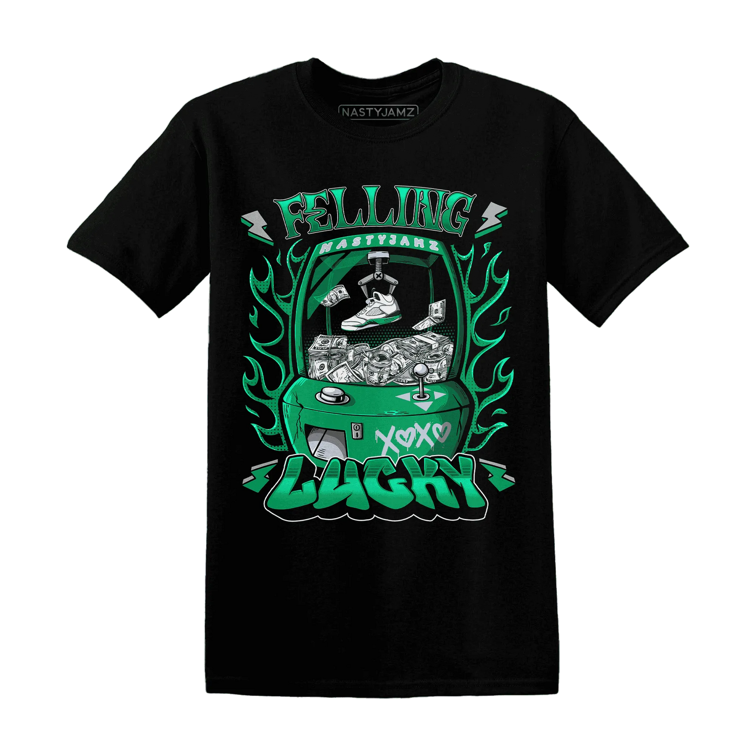 Lucky-Green-5s-T-Shirt-Match-Feeling-Lucky