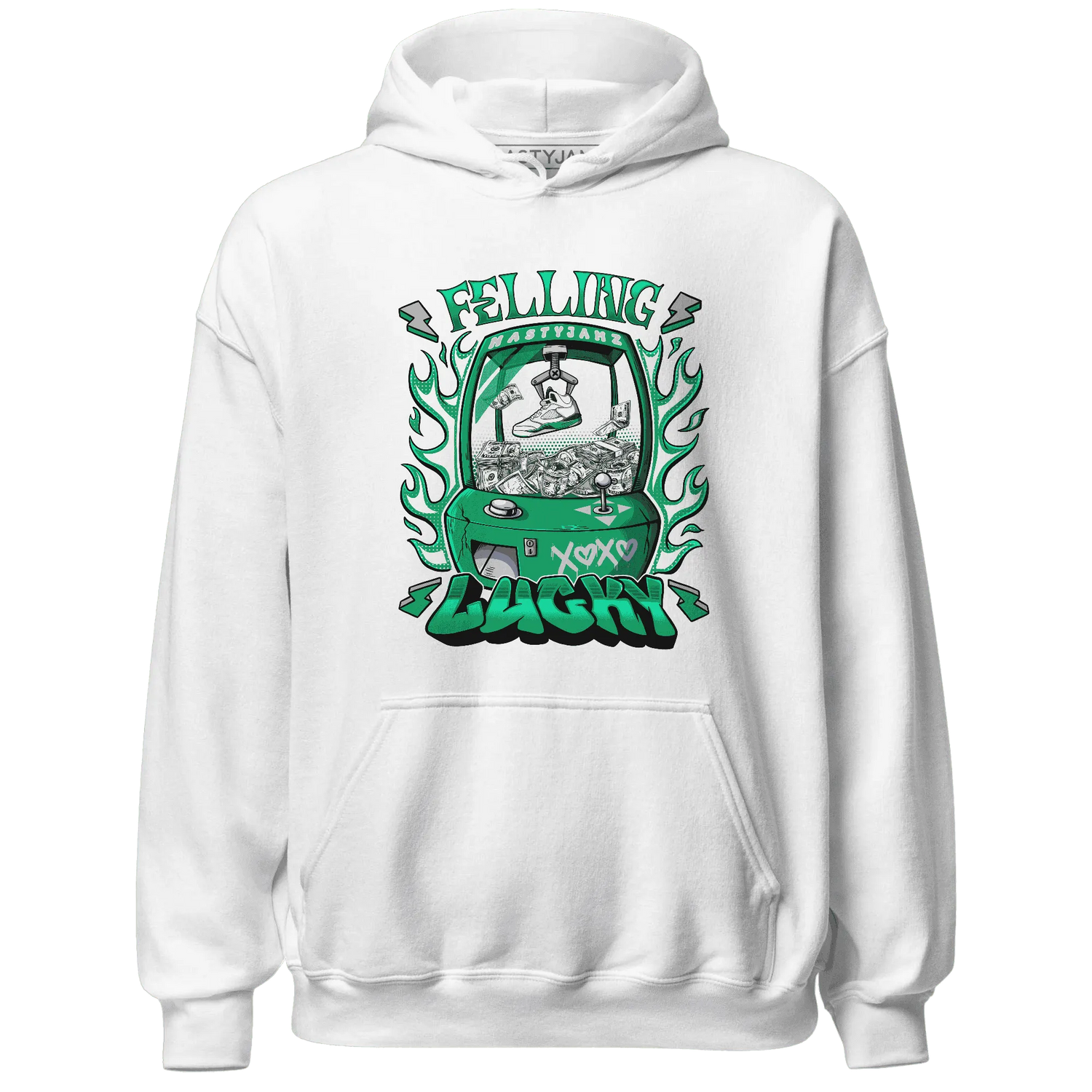 Lucky-Green-5s-Hoodie-Match-Feeling-Lucky