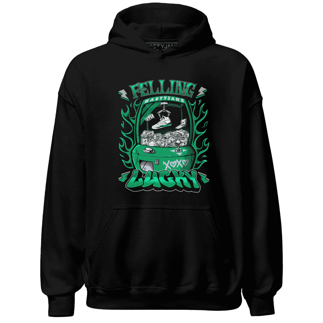 Lucky-Green-5s-Hoodie-Match-Feeling-Lucky
