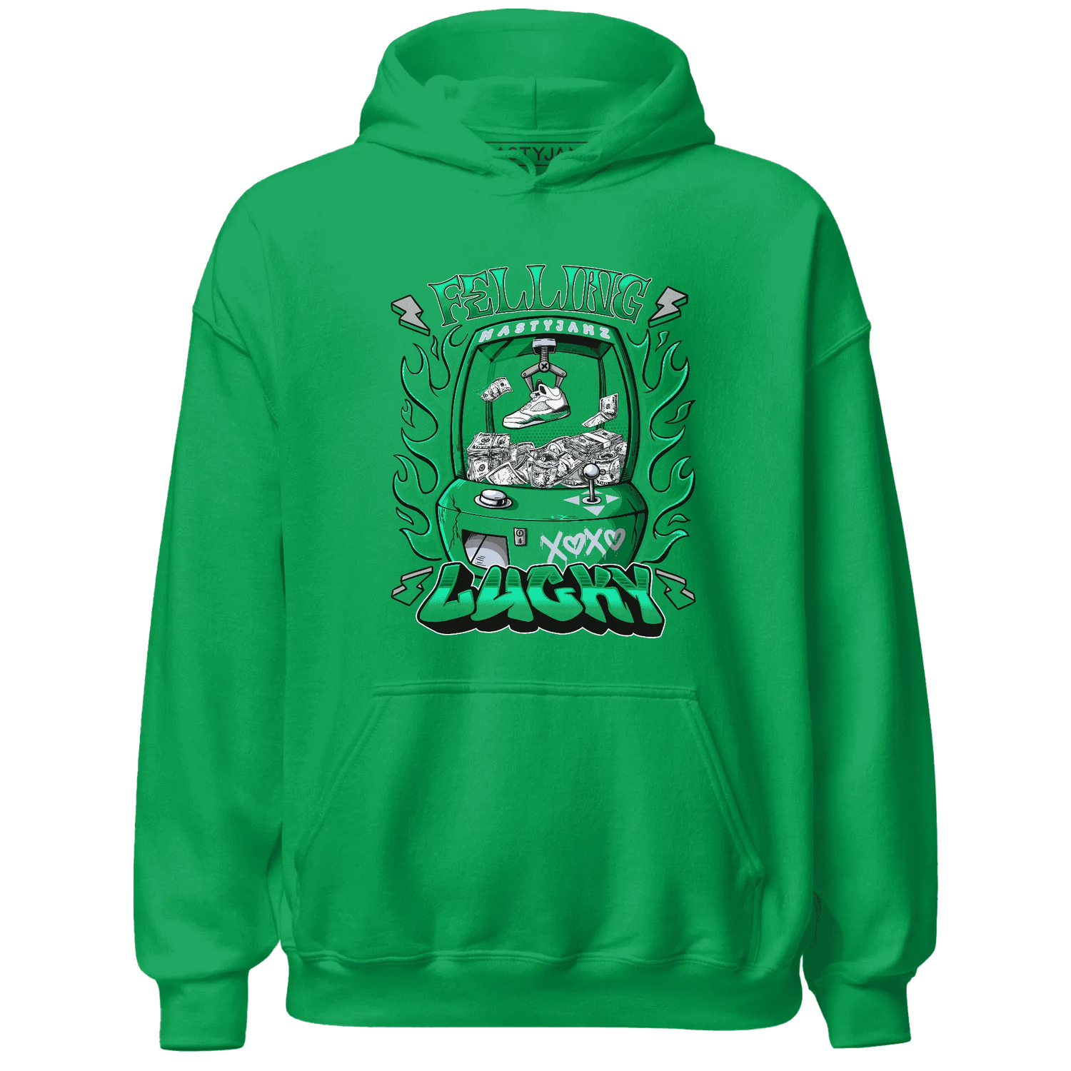Lucky-Green-5s-Hoodie-Match-Feeling-Lucky