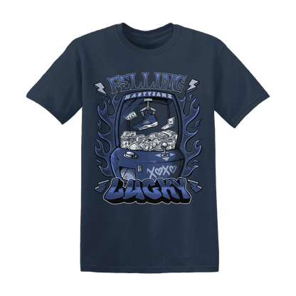 Midnight-Navy-5s-T-Shirt-Match-Feeling-Lucky