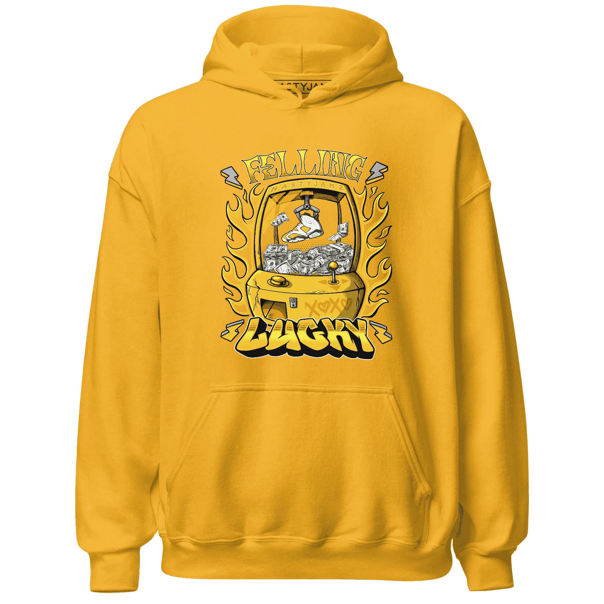 Yellow-Ochre-6s-Hoodie-Match-Feeling-Lucky