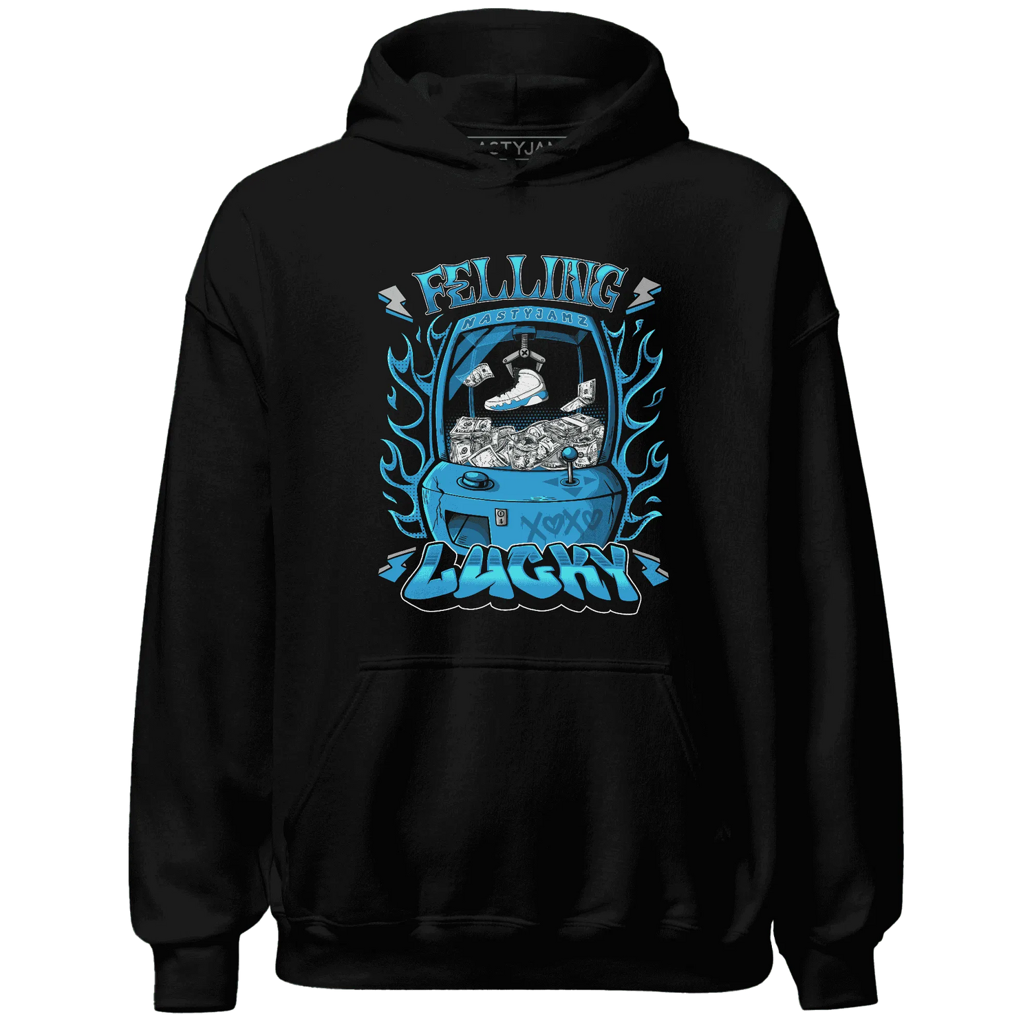 Powder-Blue-9s-Hoodie-Match-Feeling-Lucky