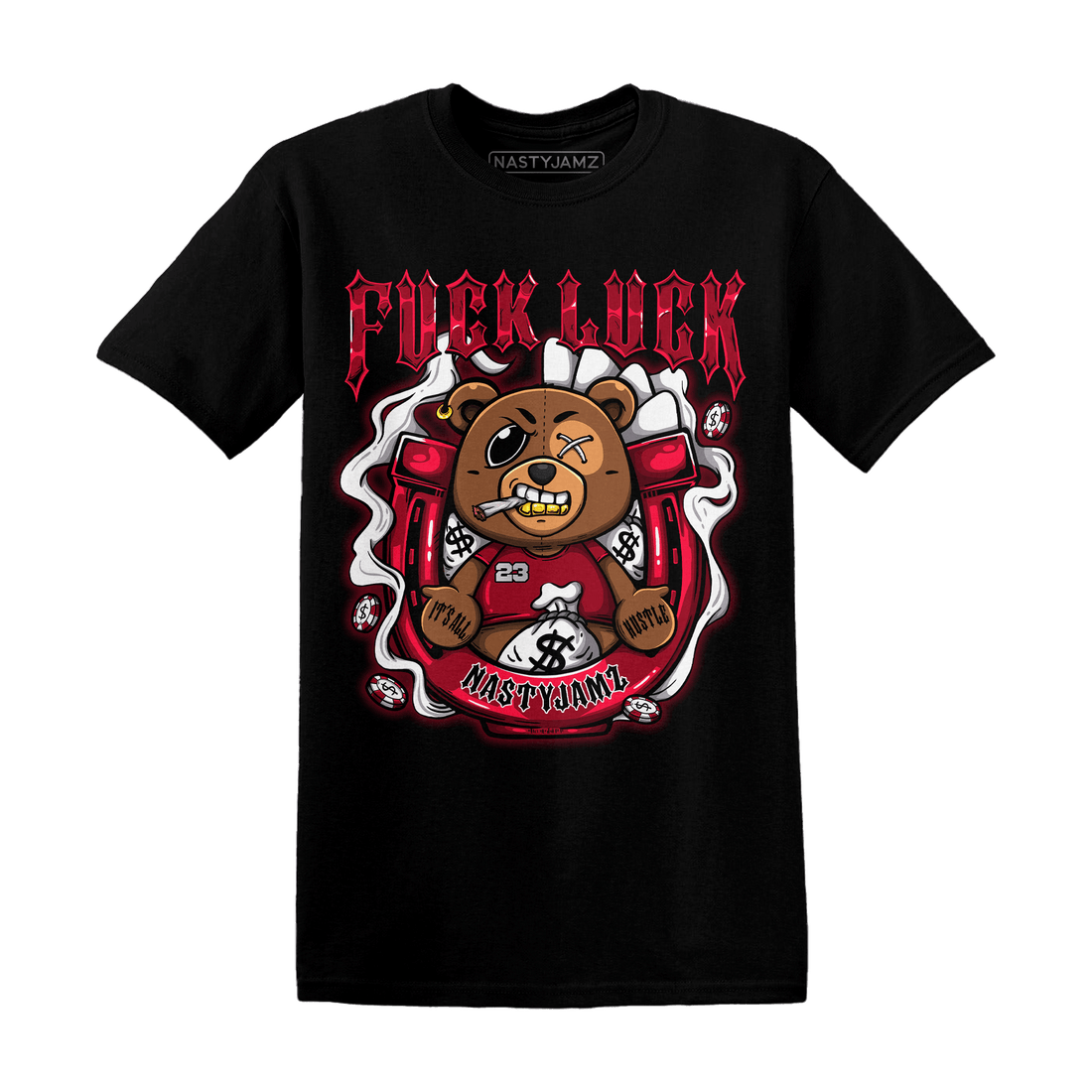 Retro Red Taxi 12s T Shirt Match F Luck BER - NastyJamz