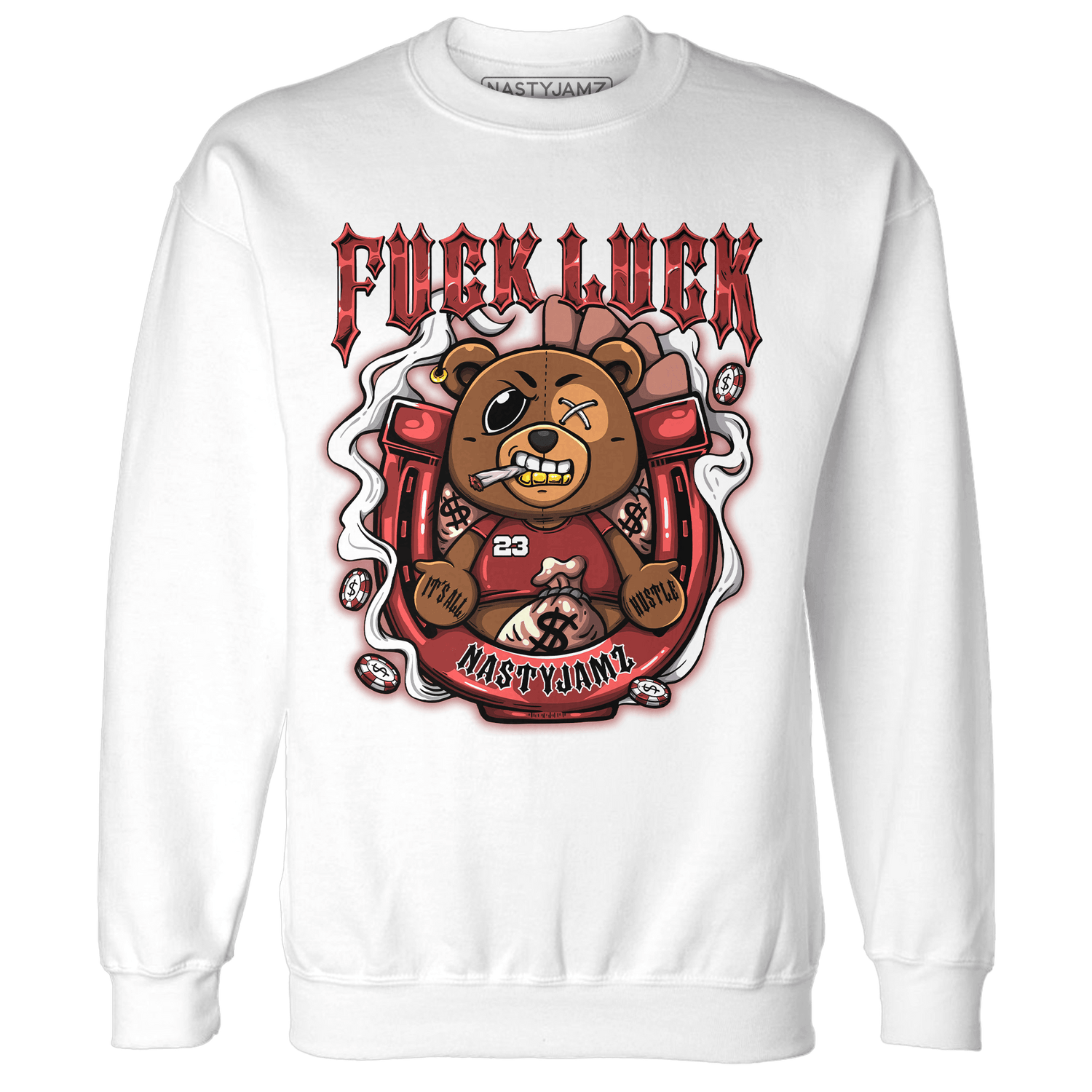 Dune Red 13s Sweatshirt Match F Luck BER - NastyJamz