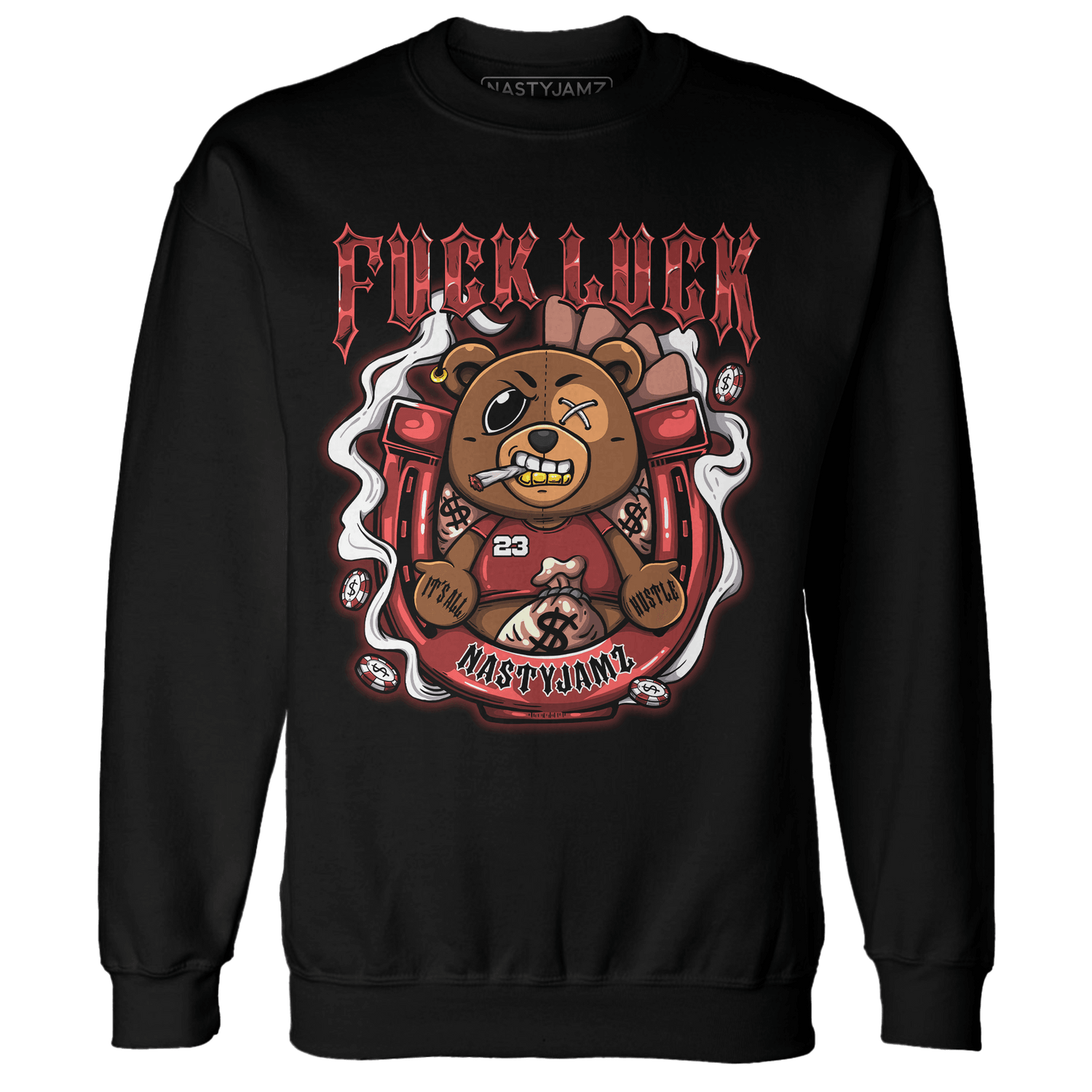Dune Red 13s Sweatshirt Match F Luck BER - NastyJamz