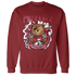 High 85 Metallic Burgundy 1s Sweatshirt Match F Luck BER - NastyJamz