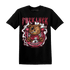 High 85 Metallic Burgundy 1s T Shirt Match F Luck BER - NastyJamz