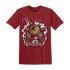 High 85 Metallic Burgundy 1s T Shirt Match F Luck BER - NastyJamz