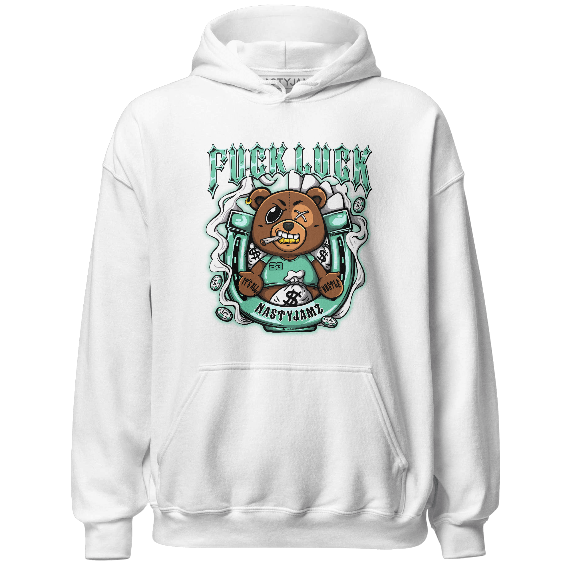 High OG Green Glow 1s Hoodie Match F Luck BER - NastyJamz