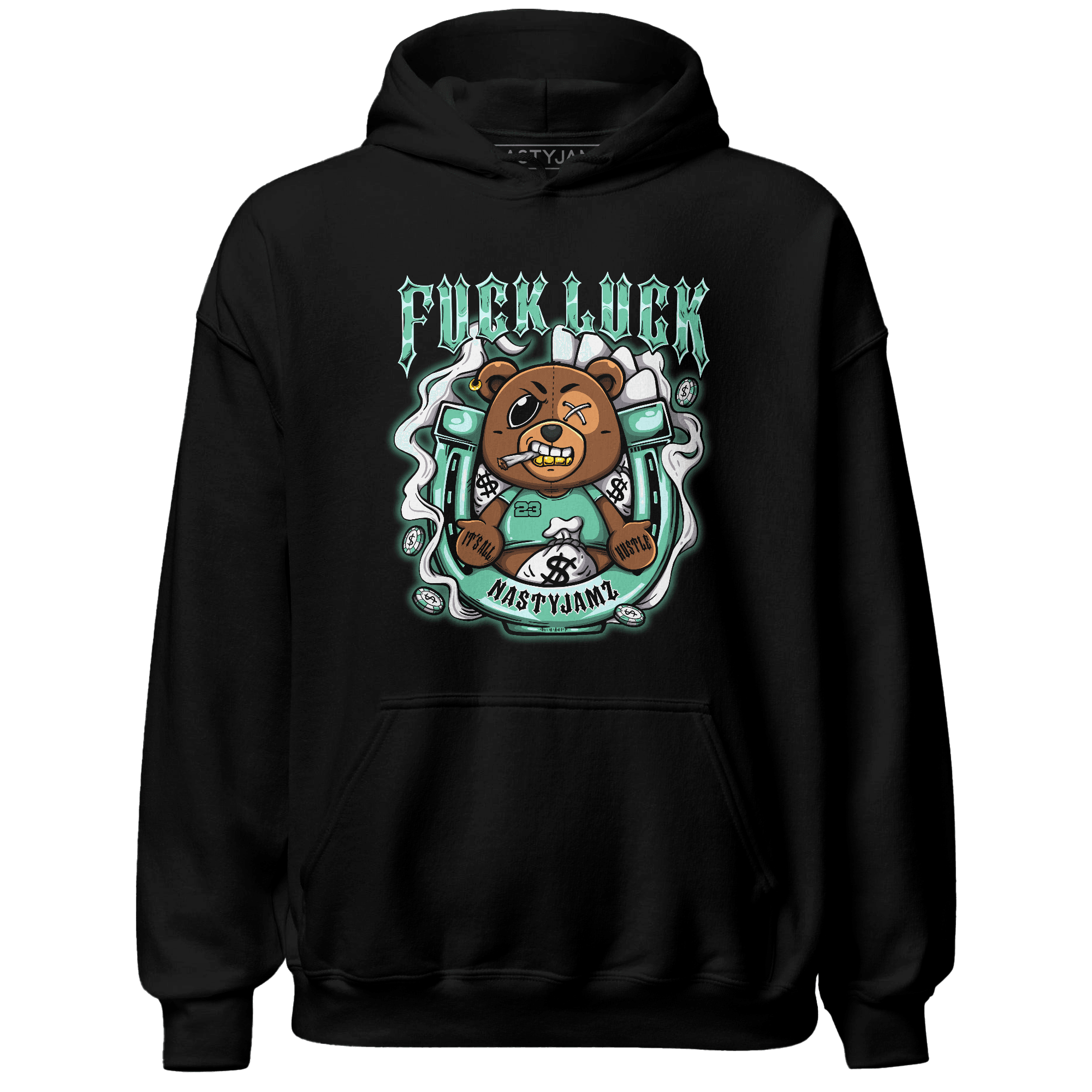 High OG Green Glow 1s Hoodie Match F Luck BER - NastyJamz